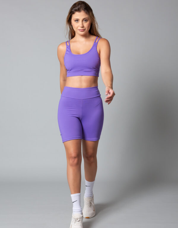 Conjunto Com Top Aran Em Poliamida Feminino
