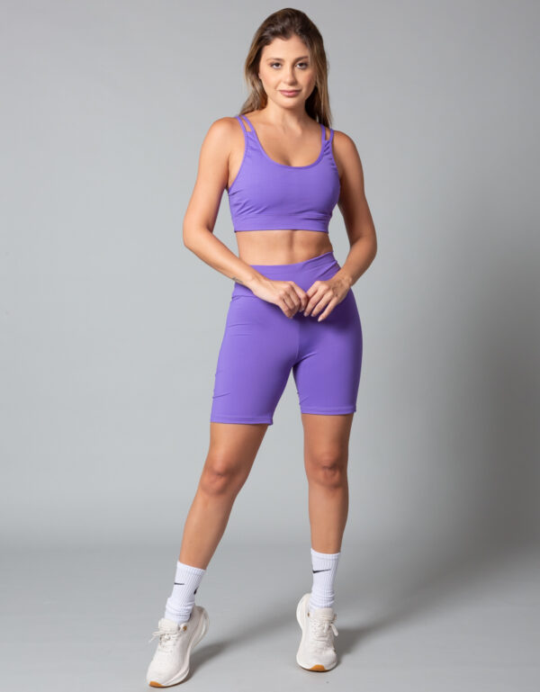 Conjunto Com Top Aran Em Poliamida Feminino